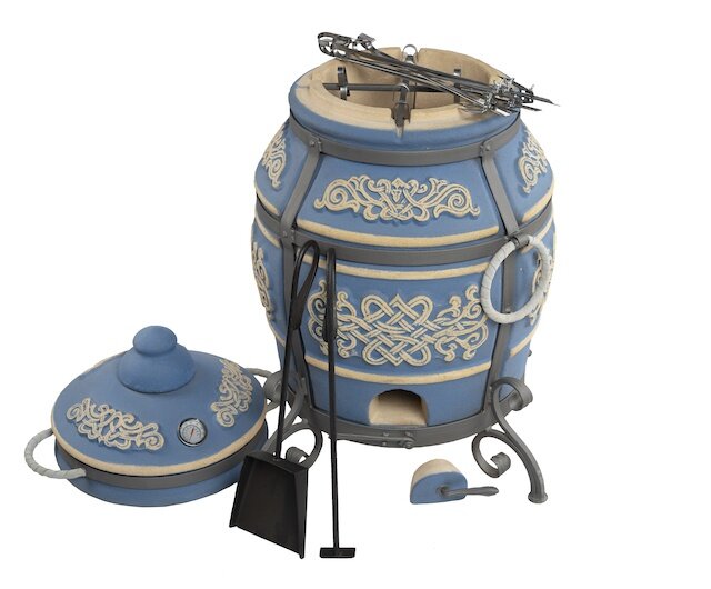 Тандыр "Тамерлан" (ЭКО-Тандыр), 27 см, морская волна  